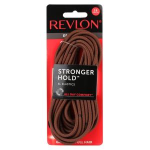 Revlon Extra Thick Black Hair Elastics, 15 Count(Brown)