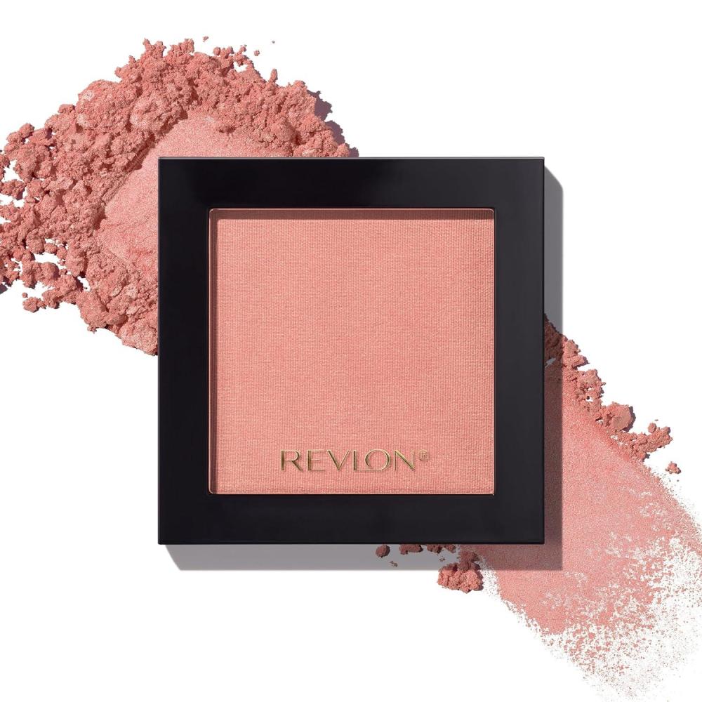 imageRevlon Powder Blush Face Makeup High Impact Buildable Color Lightweight ampamp Smooth Finish 014 Tickled Pink 017 ozApricute