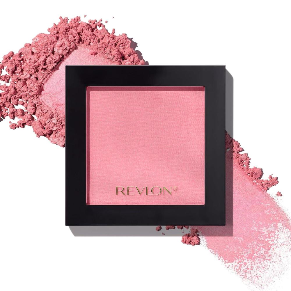 imageRevlon Powder Blush Face Makeup High Impact Buildable Color Lightweight ampamp Smooth Finish 014 Tickled Pink 017 ozTickled Pink