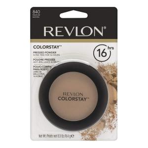 Revlon ColorStay Pressed Powder Face Makeup, Longwearing, Fragrance-Free, Noncomedogenic, 840 Medium, 0.3 oz(Medium)