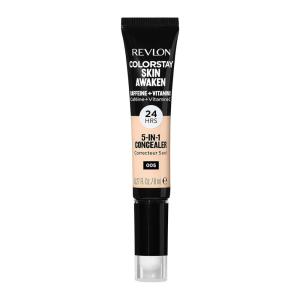 Revlon ColorStay Skin Awaken 5-in-1 Concealer, Lightweight, Creamy Longlasting Face Makeup with Caffeine & Vitamin C, For Imperfections, Dark Circles & Redness, 005 Fair, 0.27 Fl Oz(005 Fair)