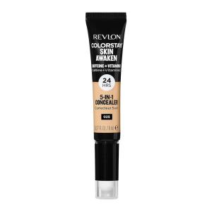 Revlon ColorStay Skin Awaken 5-in-1 Concealer, Lightweight, Creamy Longlasting Face Makeup with Caffeine & Vitamin C, For Imperfections, Dark Circles & Redness, 005 Fair, 0.27 Fl Oz(025 Light Beige)