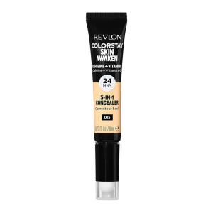 Revlon ColorStay Skin Awaken 5-in-1 Concealer, Lightweight, Creamy Longlasting Face Makeup with Caffeine & Vitamin C, For Imperfections, Dark Circles & Redness, 005 Fair, 0.27 Fl Oz(015 Light)