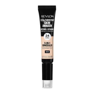 Revlon ColorStay Skin Awaken 5-in-1 Concealer, Lightweight, Creamy Longlasting Face Makeup with Caffeine & Vitamin C, For Imperfections, Dark Circles & Redness, 005 Fair, 0.27 Fl Oz(003 Cool Ivory)