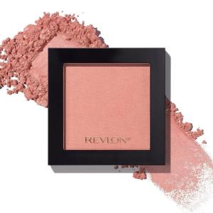 Revlon Powder Blush Face Makeup, High Impact Buildable Color, Lightweight & Smooth Finish, 014 Tickled Pink, 0.17 oz(Apricute)