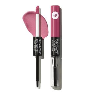 Revlon Liquid Lipstick with Clear Lip Gloss, ColorStay Overtime Lipcolor, Stocking Stuffer for Women, 480 Unending Red, 0.07 fl oz(005 Infinite Raspberry)