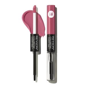 Revlon Liquid Lipstick with Clear Lip Gloss, ColorStay Overtime Lipcolor, Stocking Stuffer for Women, 480 Unending Red, 0.07 fl oz(220 Unlimited Mulberry)