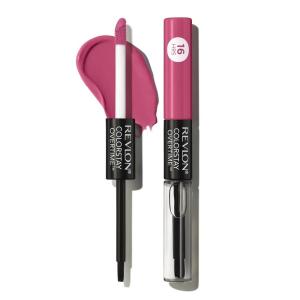 Revlon Liquid Lipstick with Clear Lip Gloss, ColorStay Overtime Lipcolor, Stocking Stuffer for Women, 480 Unending Red, 0.07 fl oz(260 Perennial Plum)