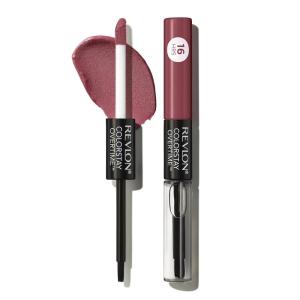 Revlon Liquid Lipstick with Clear Lip Gloss, ColorStay Overtime Lipcolor, Stocking Stuffer for Women, 480 Unending Red, 0.07 fl oz(270 Relentless Raisin)