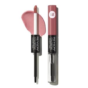Revlon Liquid Lipstick with Clear Lip Gloss, ColorStay Overtime Lipcolor, Stocking Stuffer for Women, 480 Unending Red, 0.07 fl oz(350 Bare Maximum)