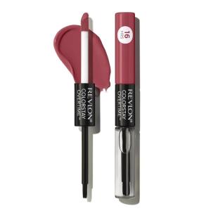 Revlon Liquid Lipstick with Clear Lip Gloss, ColorStay Overtime Lipcolor, Stocking Stuffer for Women, 480 Unending Red, 0.07 fl oz(380 Always Sienna)
