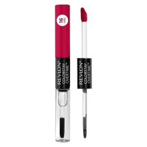 Revlon Liquid Lipstick with Clear Lip Gloss, ColorStay Overtime Lipcolor, Stocking Stuffer for Women, 480 Unending Red, 0.07 fl oz(480 Unending Red)