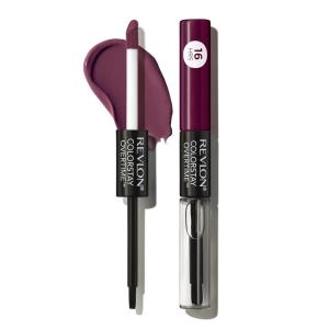 Revlon Liquid Lipstick with Clear Lip Gloss, ColorStay Overtime Lipcolor, Stocking Stuffer for Women, 480 Unending Red, 0.07 fl oz(500 Limitless Black Cherry)