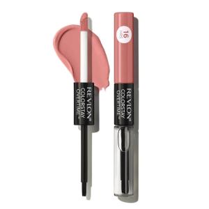 Revlon Liquid Lipstick with Clear Lip Gloss, ColorStay Overtime Lipcolor, Stocking Stuffer for Women, 480 Unending Red, 0.07 fl oz(510 Boundless Nude)