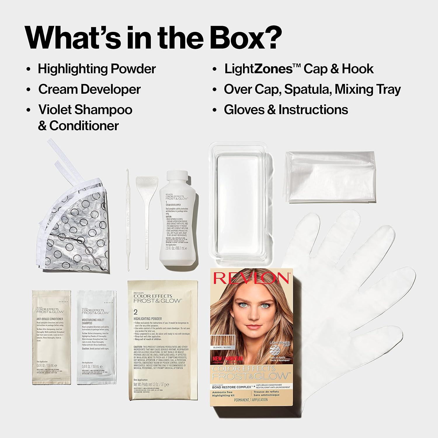 image:imageRevlon Color Effects Highlighting Kit Permanent Hair Dye For Balayage Frosting amp Ombre Styling Ammonia amp Paraben Free 30 Honey 8 Oz Pack of 1Blonde