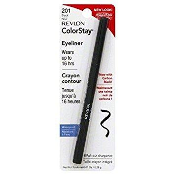 image:imageRevlon ColorStay Pencil Waterproof Eyeliner SmudgeProof Eye Makeup with BuiltIn Sharpener 203 Brown 001 ozBlack