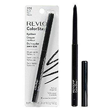 image:imageRevlon ColorStay Pencil Waterproof Eyeliner SmudgeProof Eye Makeup with BuiltIn Sharpener 203 Brown 001 ozBlack