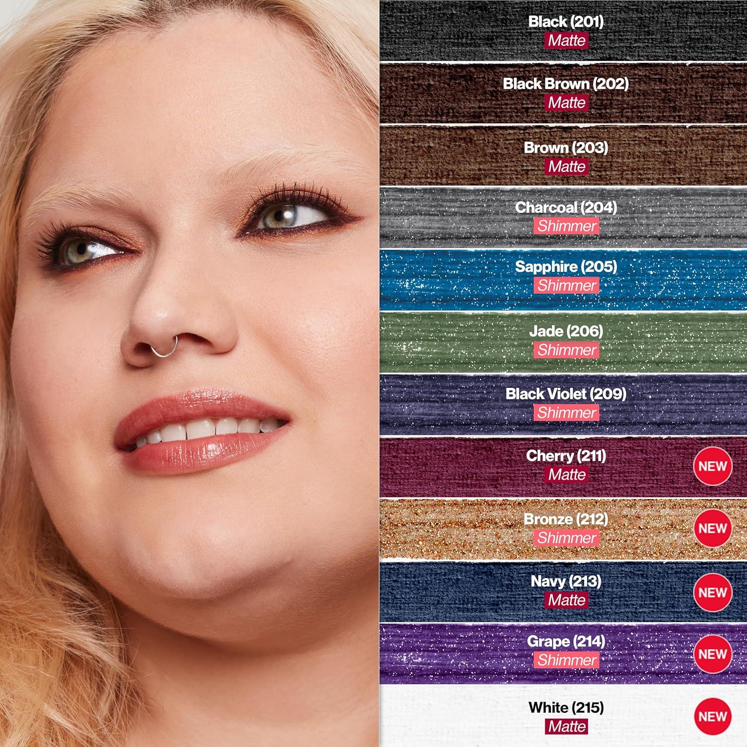 image:imageRevlon ColorStay Pencil Waterproof Eyeliner SmudgeProof Eye Makeup with BuiltIn Sharpener 203 Brown 001 ozBronze