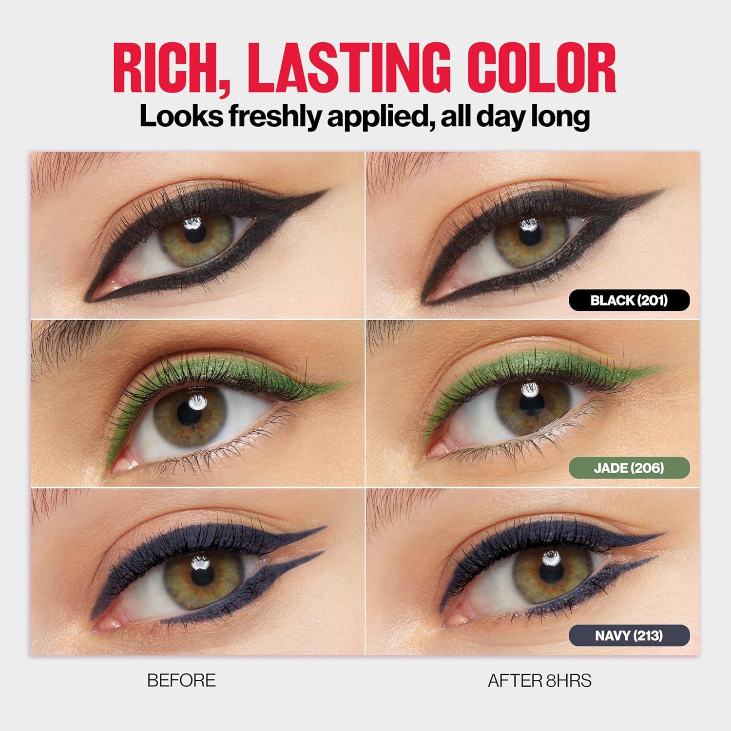 image:imageRevlon ColorStay Pencil Waterproof Eyeliner SmudgeProof Eye Makeup with BuiltIn Sharpener 203 Brown 001 ozNavy