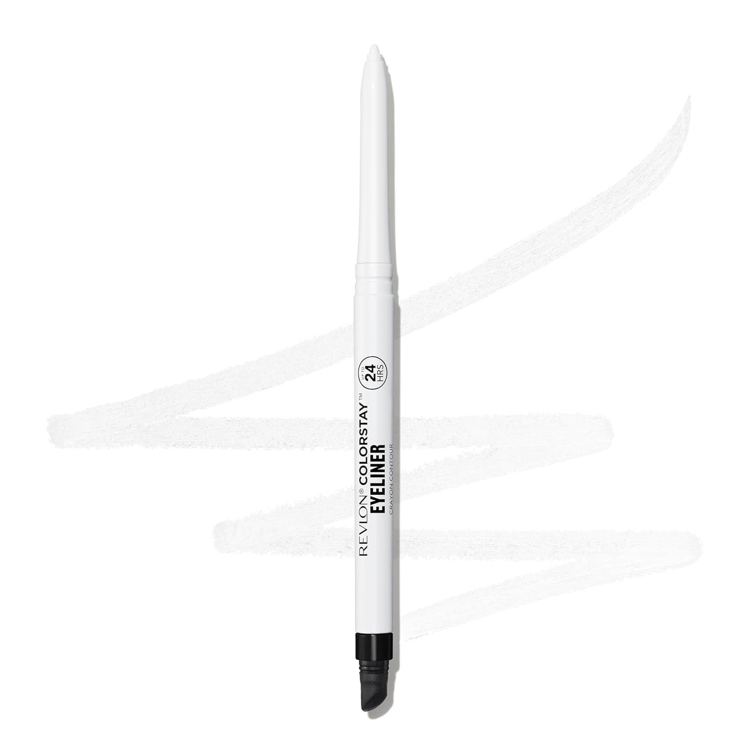 image:imageRevlon ColorStay Pencil Waterproof Eyeliner SmudgeProof Eye Makeup with BuiltIn Sharpener 203 Brown 001 ozWhite