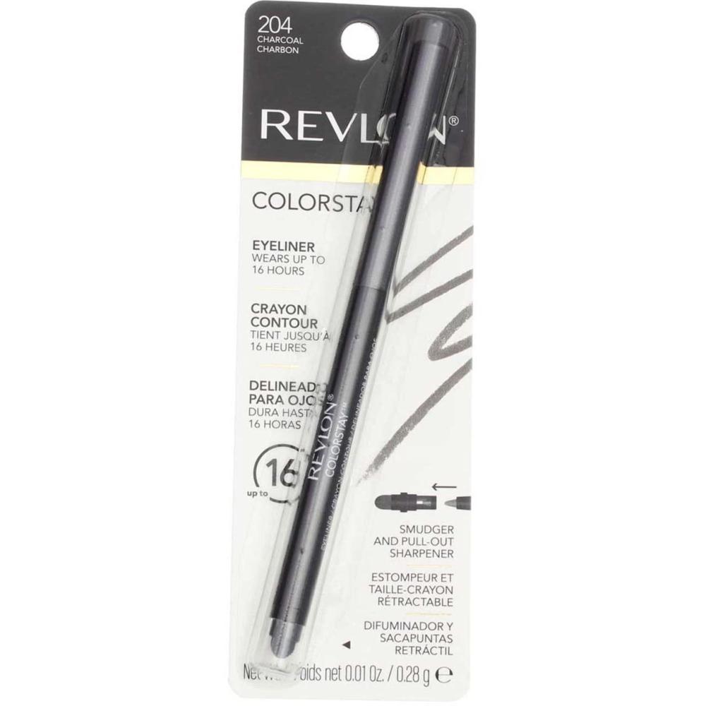 image:imageRevlon ColorStay Pencil Waterproof Eyeliner SmudgeProof Eye Makeup with BuiltIn Sharpener 203 Brown 001 ozCharcoal