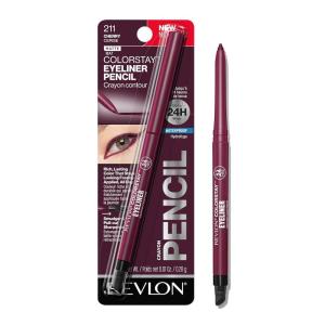 Revlon ColorStay Pencil Waterproof Eyeliner, Smudge-Proof, Eye Makeup with Built-In Sharpener, 203 Brown, 0.01 oz(Cherry)