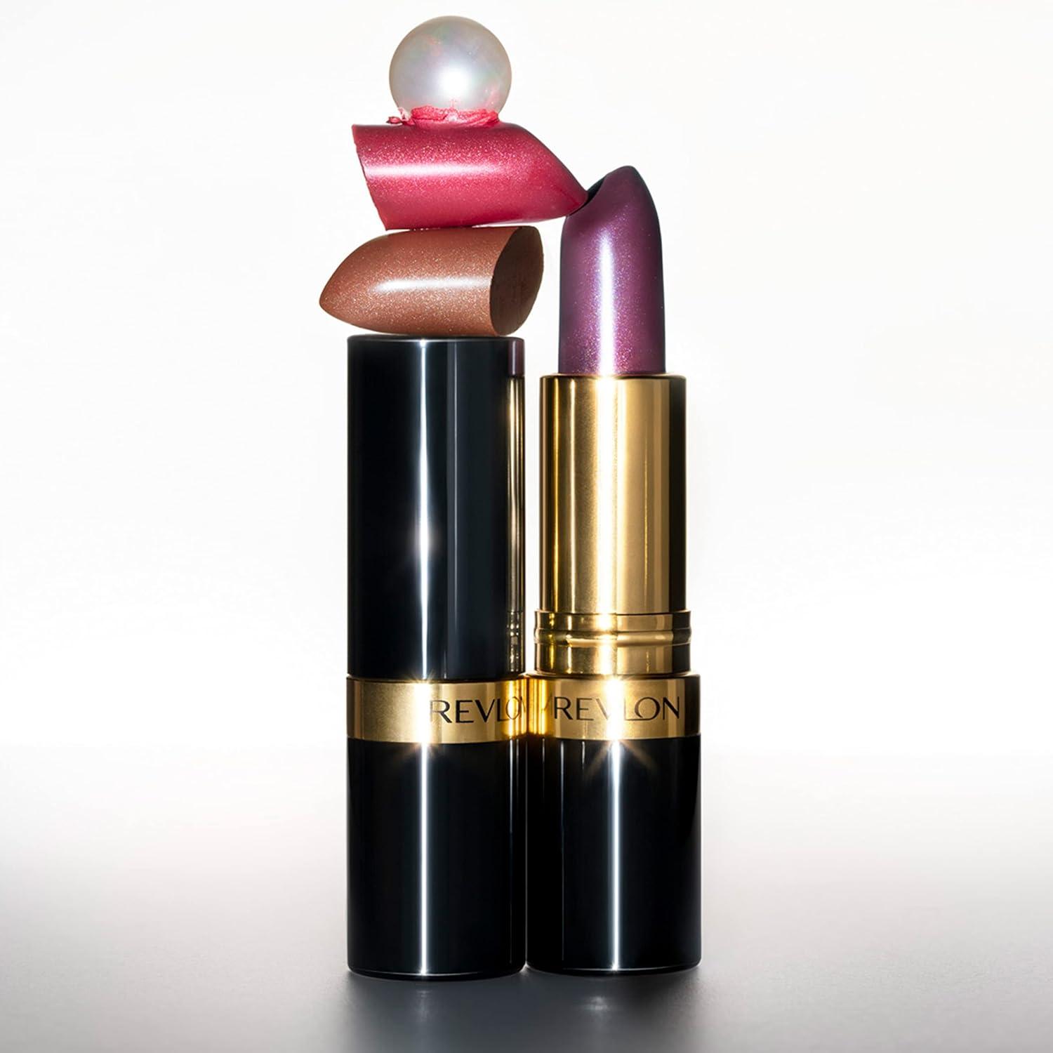 image:imageREVLON Super Lustrous Lipstick Creamy Formula For Soft FullerLooking Lips Moisturized Feel Iced Amethyst 625 015 oz362 Cinnamon Bronze