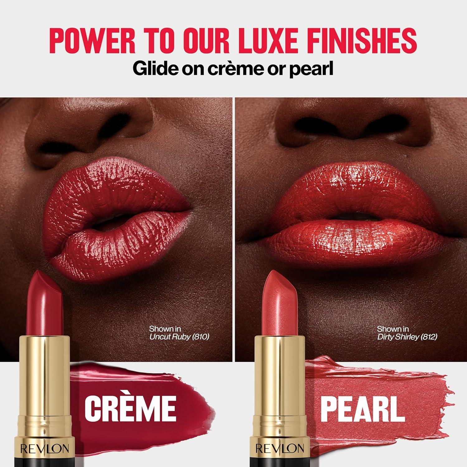 image:imageREVLON Super Lustrous Lipstick Creamy Formula For Soft FullerLooking Lips Moisturized Feel Iced Amethyst 625 015 oz430 Softsilver Rose