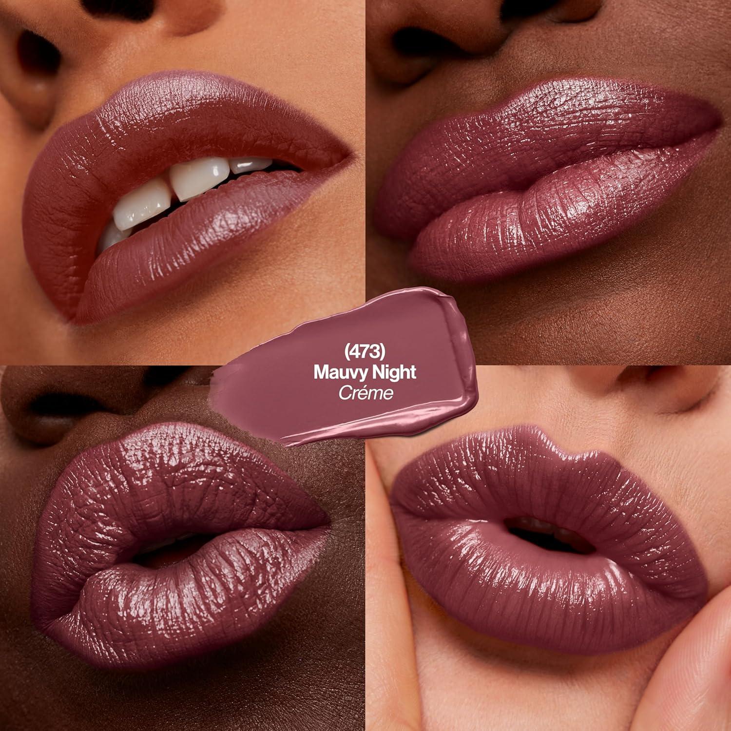 image:imageREVLON Super Lustrous Lipstick Creamy Formula For Soft FullerLooking Lips Moisturized Feel Iced Amethyst 625 015 oz473 Mauvey Night