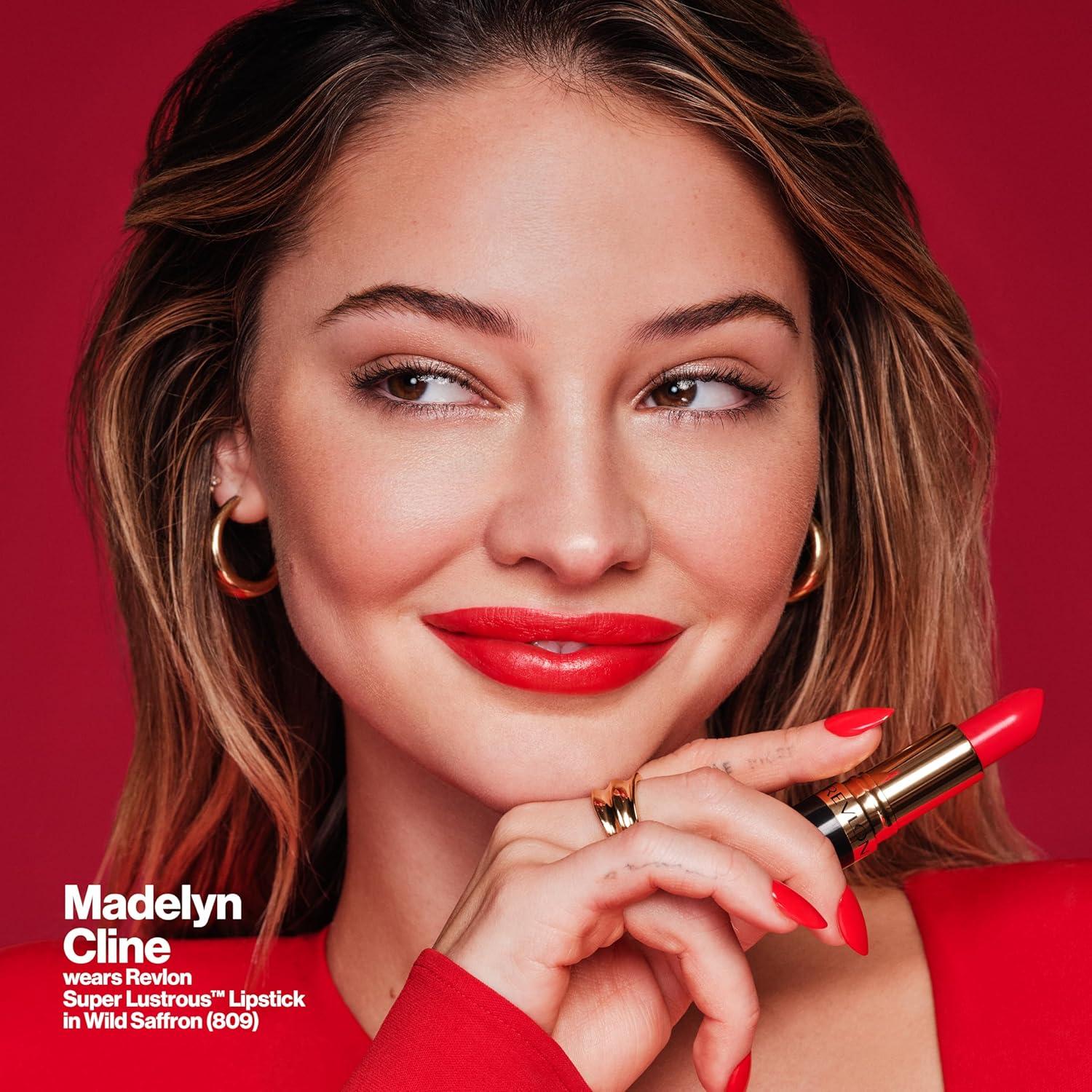 image:imageREVLON Super Lustrous Lipstick Creamy Formula For Soft FullerLooking Lips Moisturized Feel Iced Amethyst 625 015 oz510 Berry Rich