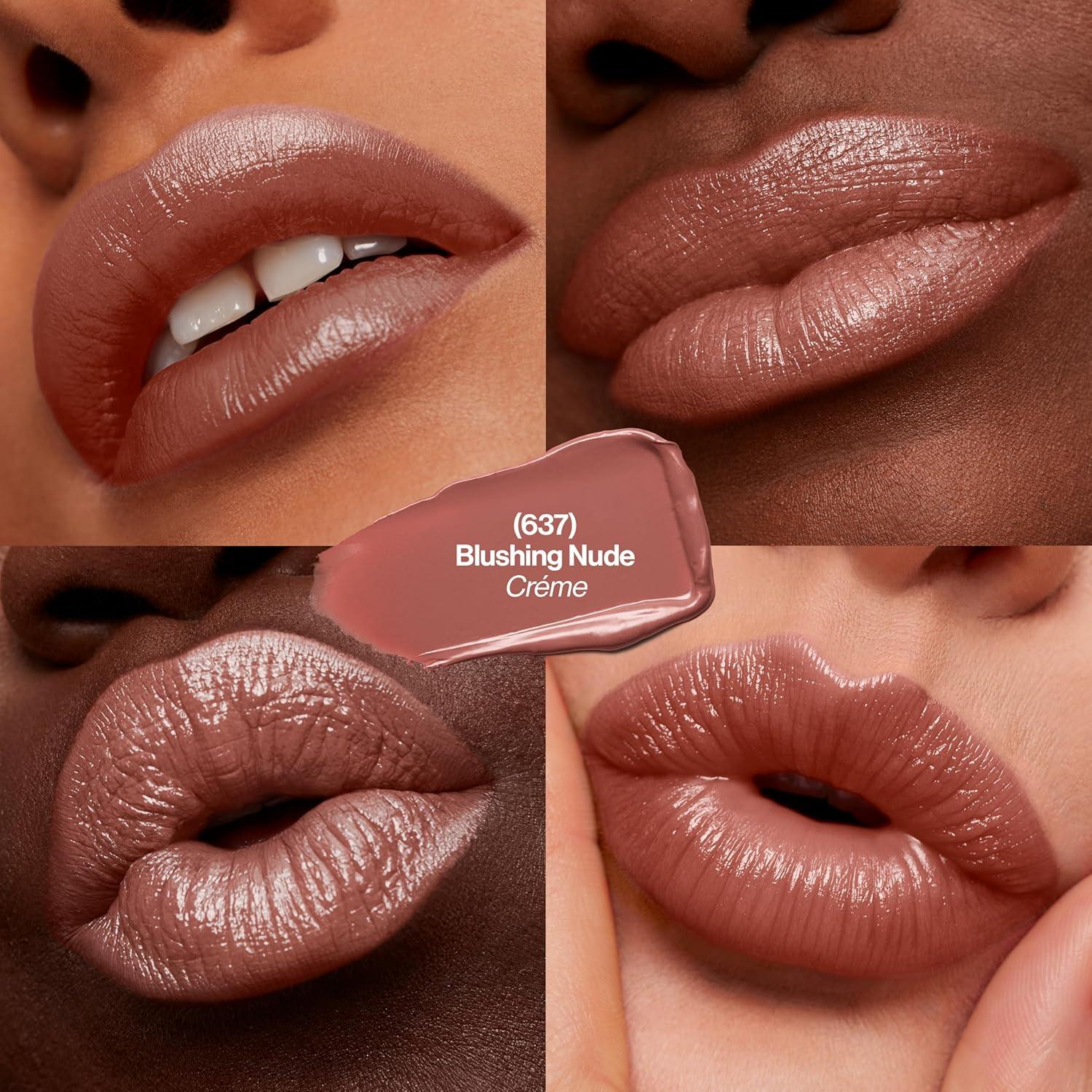 image:imageREVLON Super Lustrous Lipstick Creamy Formula For Soft FullerLooking Lips Moisturized Feel Iced Amethyst 625 015 oz637 Blushing Nude