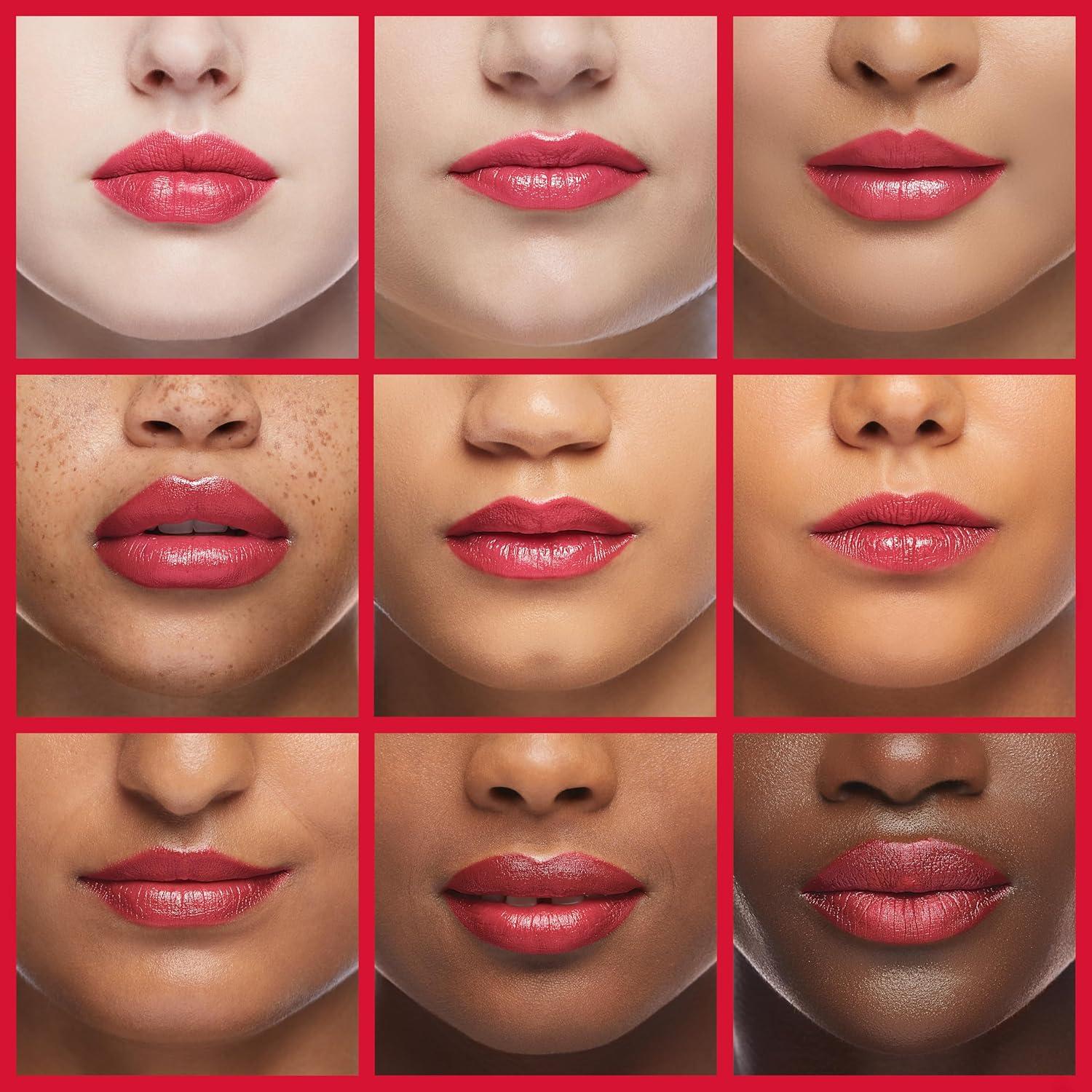 image:imageREVLON Super Lustrous Lipstick Creamy Formula For Soft FullerLooking Lips Moisturized Feel Iced Amethyst 625 015 oz730 Revlon Red