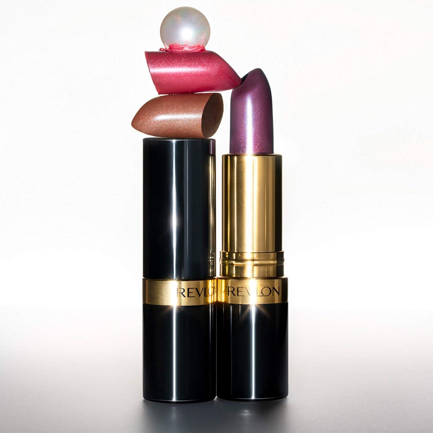 image:imageREVLON Super Lustrous Lipstick Creamy Formula For Soft FullerLooking Lips Moisturized Feel Iced Amethyst 625 015 oz730 Revlon Red