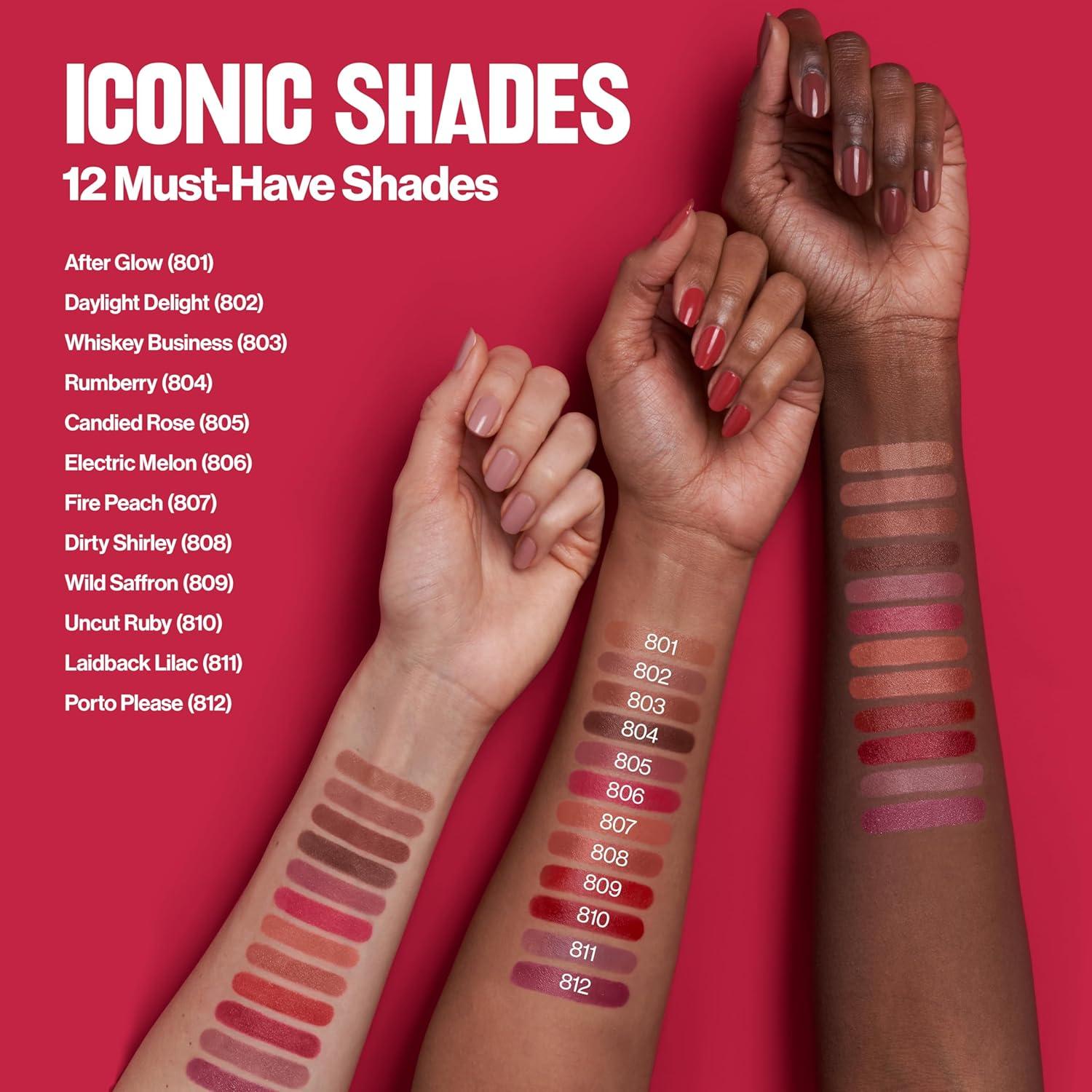 image:imageREVLON Super Lustrous Lipstick Creamy Formula For Soft FullerLooking Lips Moisturized Feel Iced Amethyst 625 015 oz811 Laidback Lilac