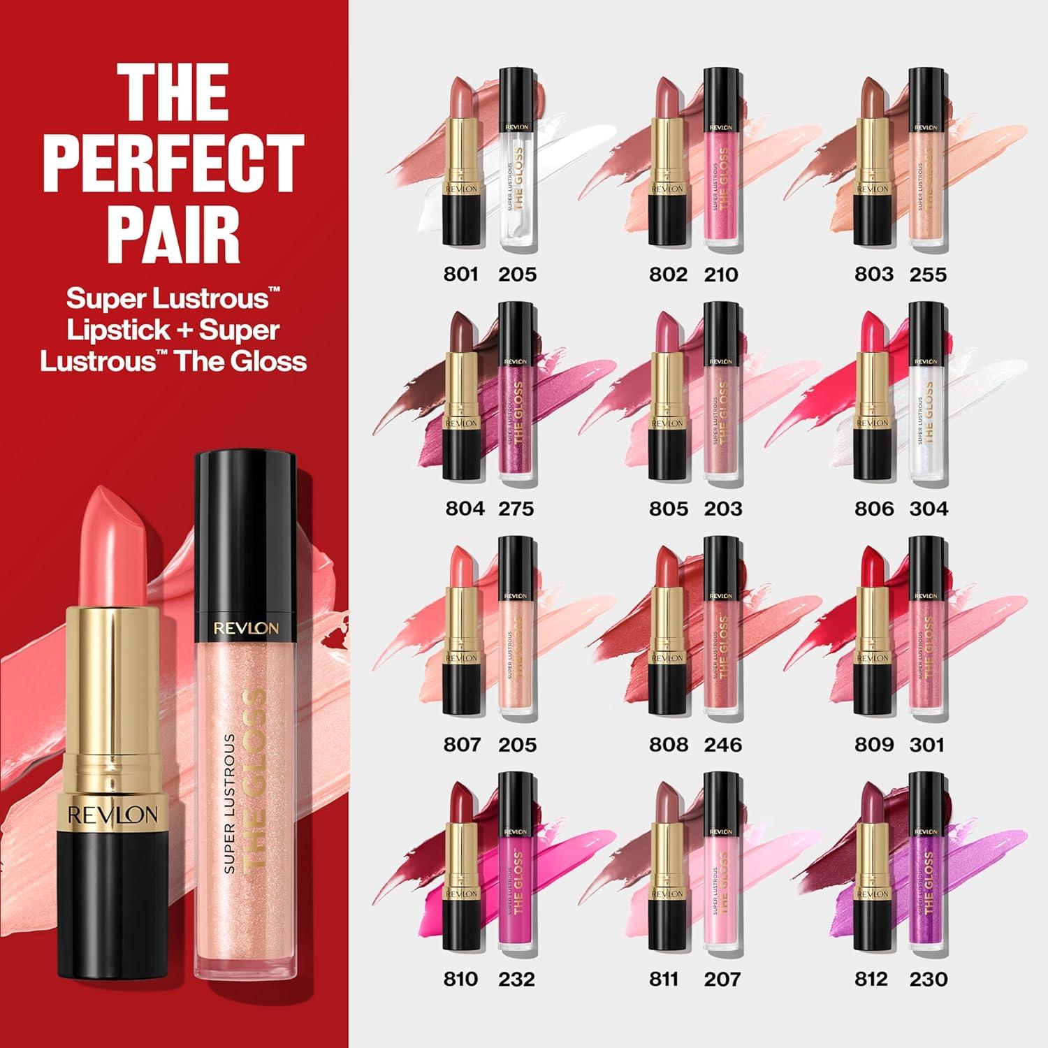 image:imageREVLON Super Lustrous Lipstick Creamy Formula For Soft FullerLooking Lips Moisturized Feel Iced Amethyst 625 015 oz812 Porto Please