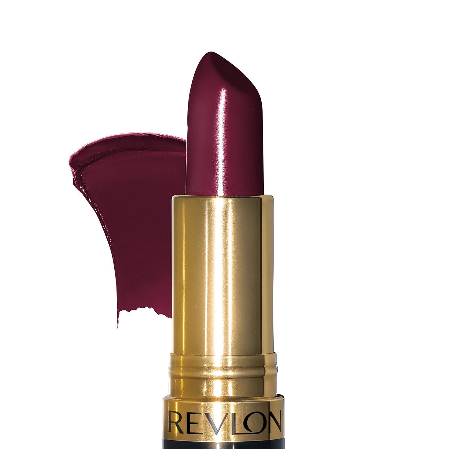 image:imageREVLON Super Lustrous Lipstick Creamy Formula For Soft FullerLooking Lips Moisturized Feel Iced Amethyst 625 015 ozBlack Cherry 477