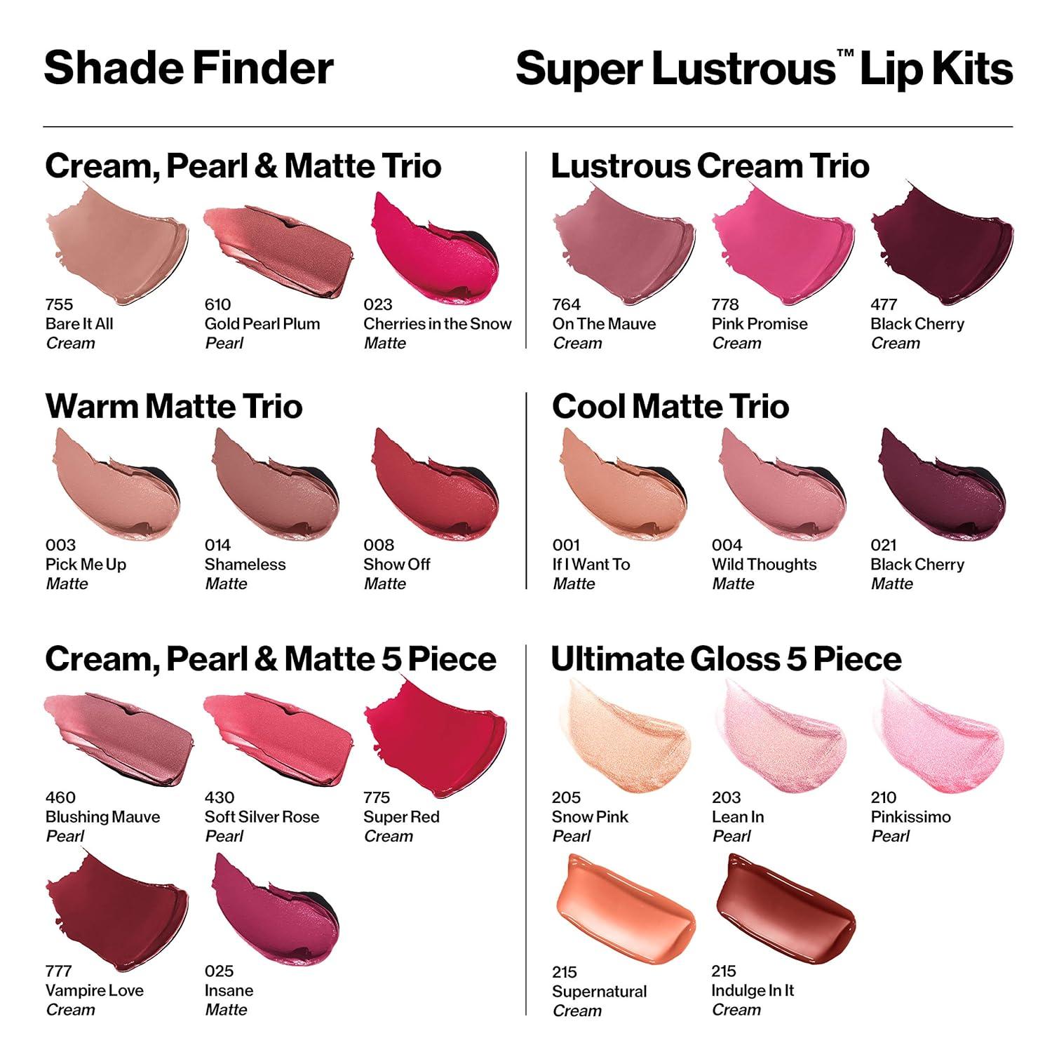 image:imageREVLON Super Lustrous Lipstick Creamy Formula For Soft FullerLooking Lips Moisturized Feel Iced Amethyst 625 015 ozCream Pearl Matte Set