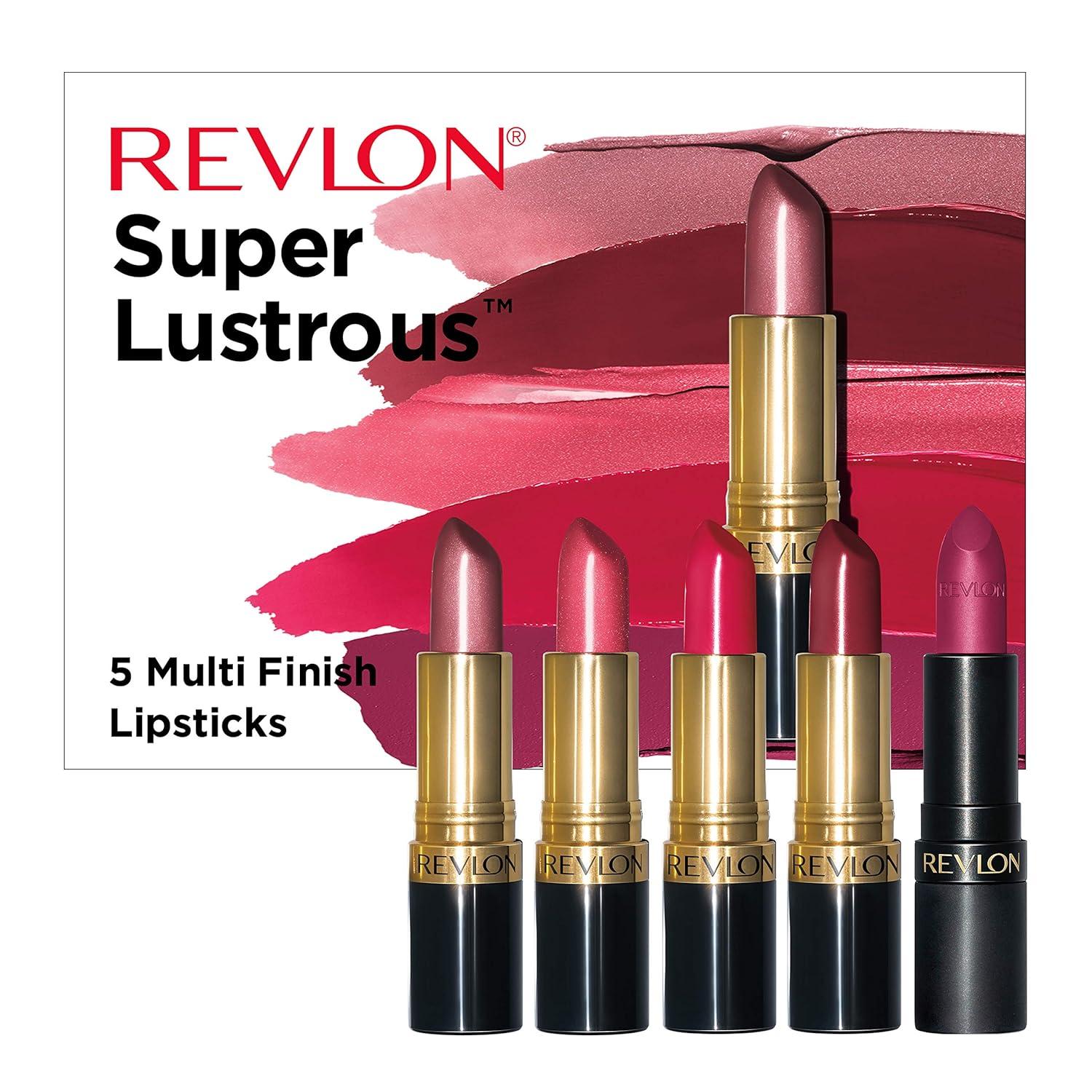 image:imageREVLON Super Lustrous Lipstick Creamy Formula For Soft FullerLooking Lips Moisturized Feel Iced Amethyst 625 015 ozCream Pearl Matte Set