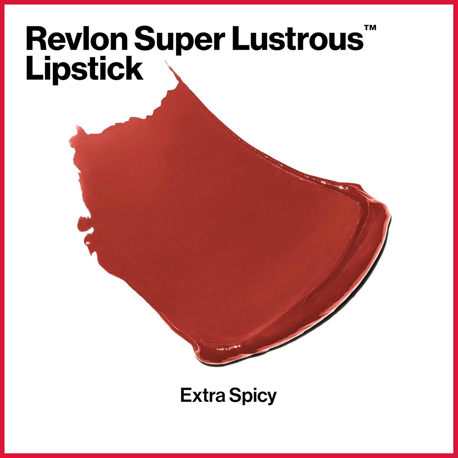 image:imageREVLON Super Lustrous Lipstick Creamy Formula For Soft FullerLooking Lips Moisturized Feel Iced Amethyst 625 015 ozExtra Spicy
