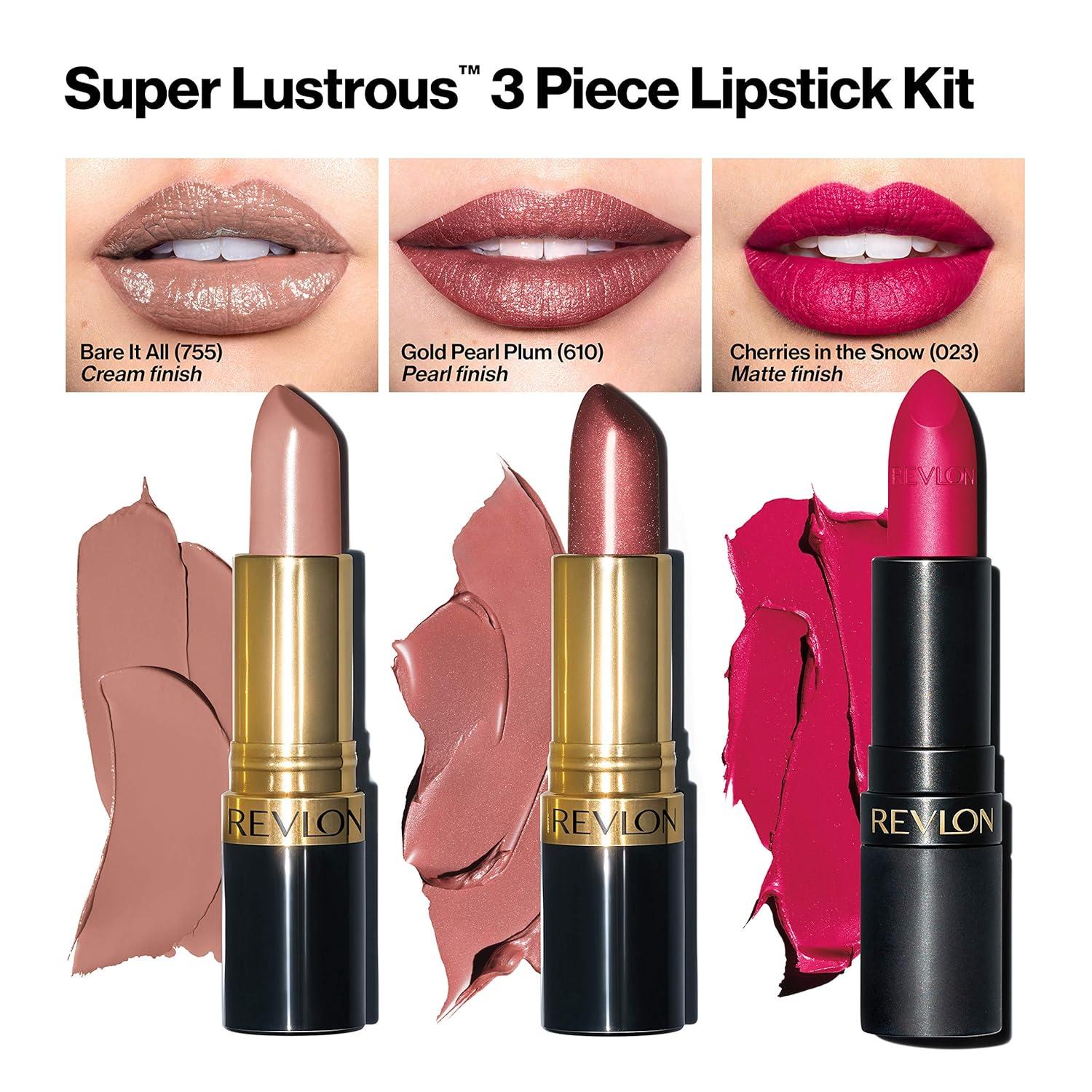 image:imageREVLON Super Lustrous Lipstick Creamy Formula For Soft FullerLooking Lips Moisturized Feel Iced Amethyst 625 015 ozPearl Matte Set