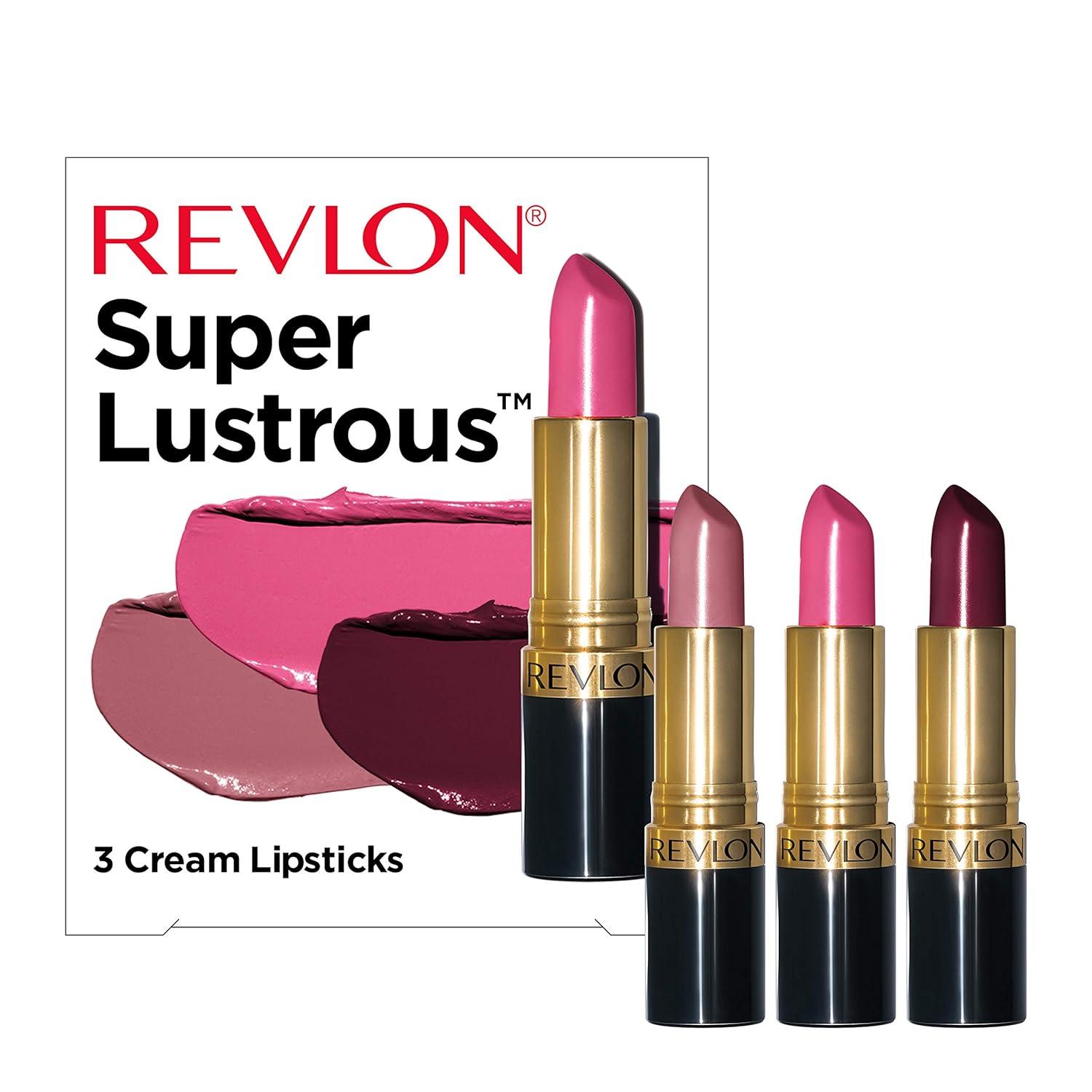 image:imageREVLON Super Lustrous Lipstick Creamy Formula For Soft FullerLooking Lips Moisturized Feel Iced Amethyst 625 015 ozPlum Berry Set