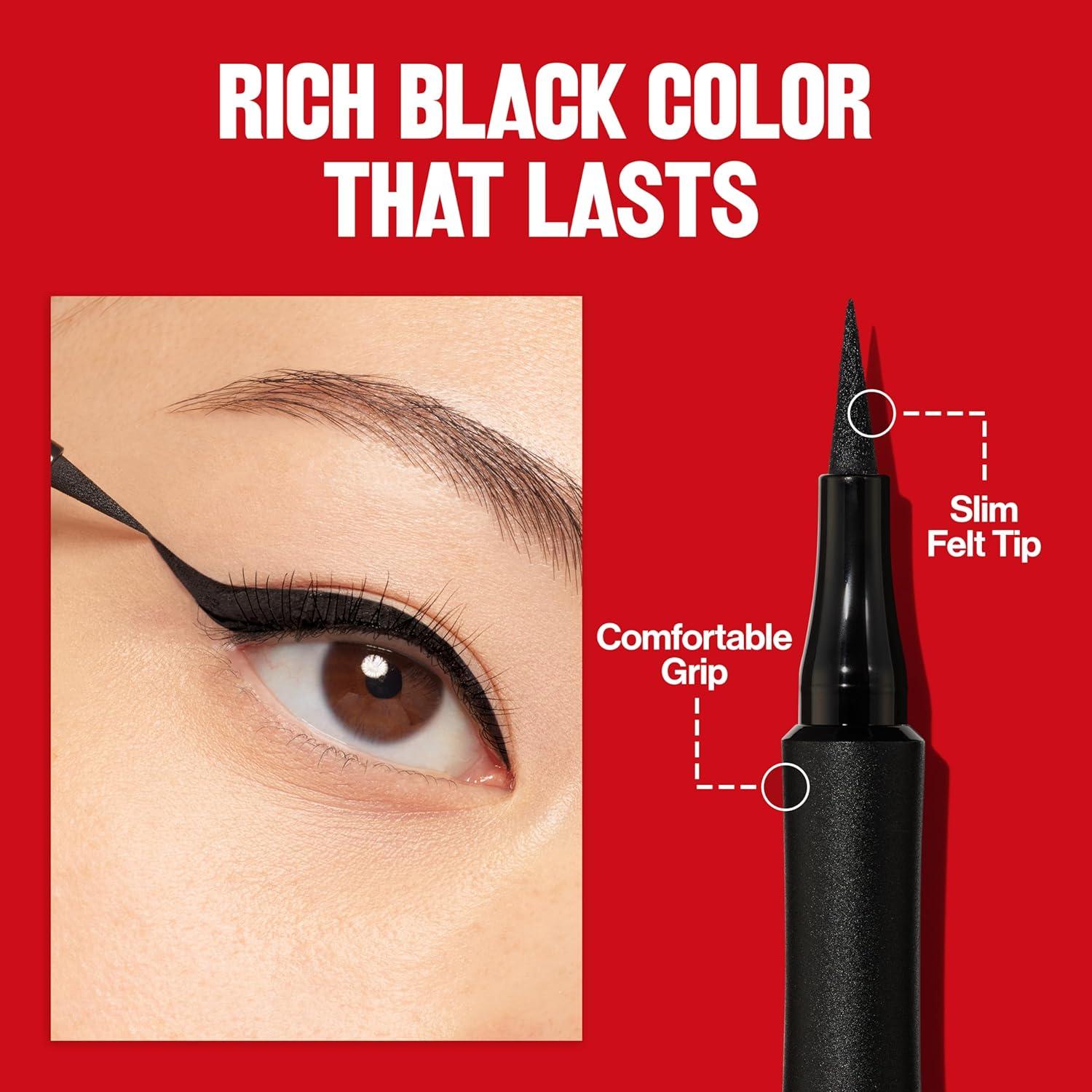 image:imageRevlon Liquid Eyeliner Pen ColorStay Sharp Line Eye Makeup Waterproof Smudgeproof Longwearing with Slim Tapered Tip Sharp LineSlim Tapered Tip