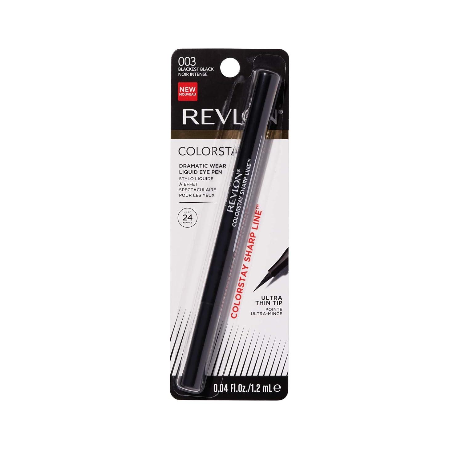 image:imageRevlon Liquid Eyeliner Pen ColorStay Sharp Line Eye Makeup Waterproof Smudgeproof Longwearing with Slim Tapered Tip Sharp LineSlim Tapered Tip