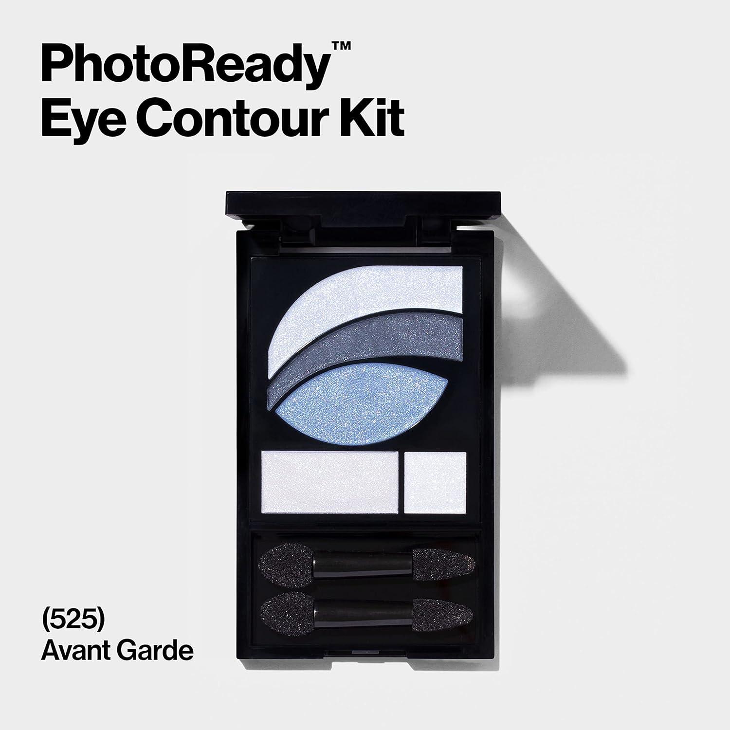 image:imageRevlon PhotoReady Eye Contour Kit Eyeshadow Palette with 5 WetDry Shades amp DoubleEnded Brush Applicator Metropolitan 501 01 ozAvant Garde