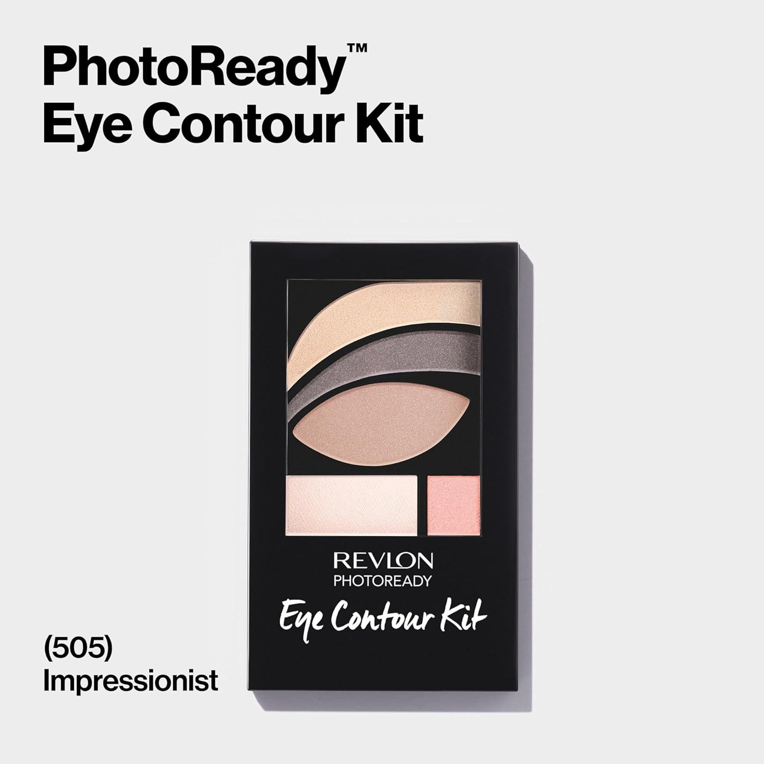 image:imageRevlon PhotoReady Eye Contour Kit Eyeshadow Palette with 5 WetDry Shades amp DoubleEnded Brush Applicator Metropolitan 501 01 ozImpressionist