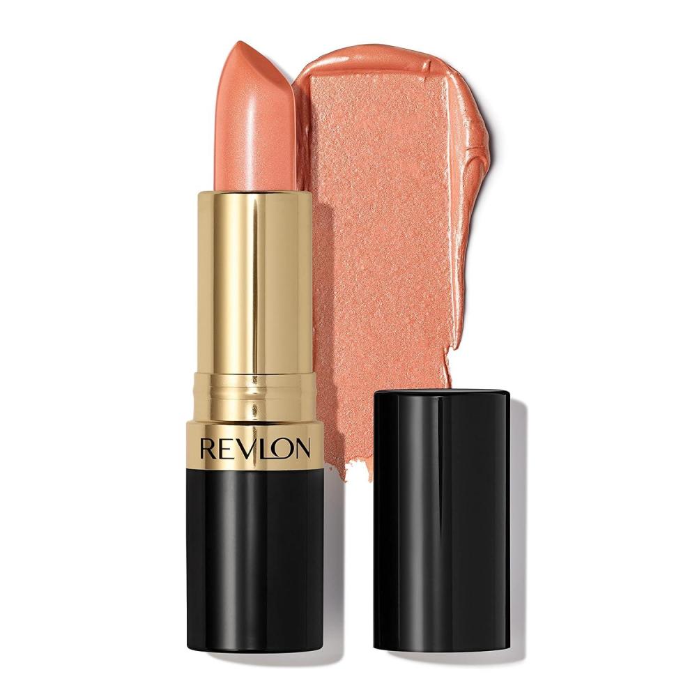 image:imageREVLON Super Lustrous Lipstick Creamy Formula For Soft FullerLooking Lips Moisturized Feel Iced Amethyst 625 015 oz120 Apricot Fantasy