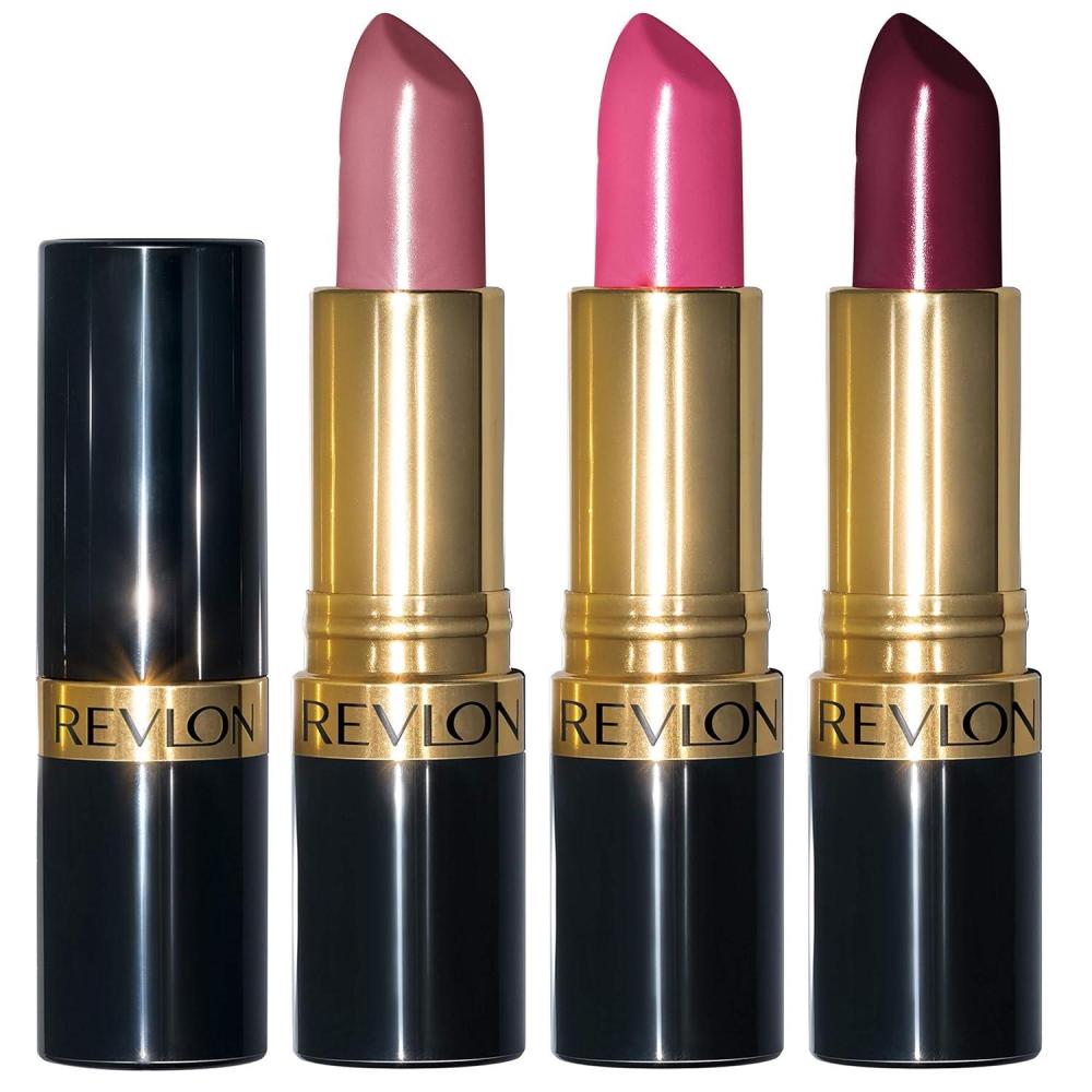 image:imageREVLON Super Lustrous Lipstick Creamy Formula For Soft FullerLooking Lips Moisturized Feel Iced Amethyst 625 015 ozPlum Berry Set