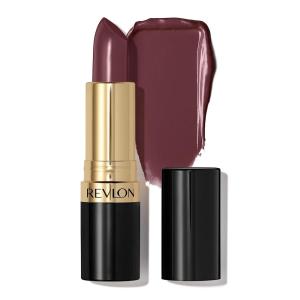 REVLON Super Lustrous Lipstick, Creamy Formula For Soft, Fuller-Looking Lips, Moisturized Feel, Iced Amethyst (625), 0.15 oz(045 Naughty Plum)