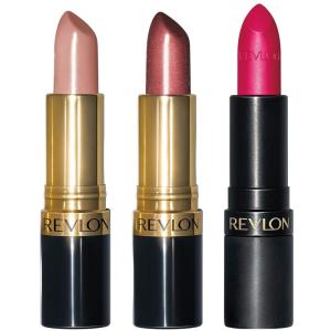 REVLON Super Lustrous Lipstick, Creamy Formula For Soft, Fuller-Looking Lips, Moisturized Feel, Iced Amethyst (625), 0.15 oz(Pearl & Matte Set)