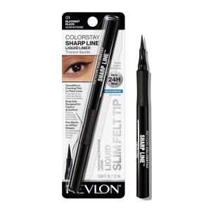 Revlon Liquid Eyeliner Pen, ColorStay Sharp Line Eye Makeup, Waterproof, Smudge-proof, Longwearing with Slim Tapered Tip, Sharp Line(Slim Tapered Tip)